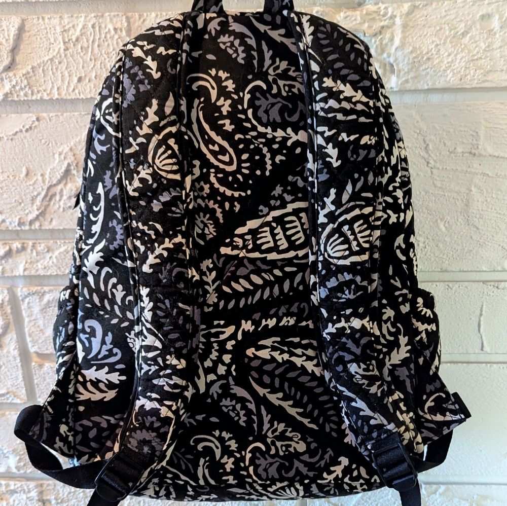Vera Bradley Travel Set Essential Backpack & Hanging Travel Bag Paisley Noir - Picture 7 of 13